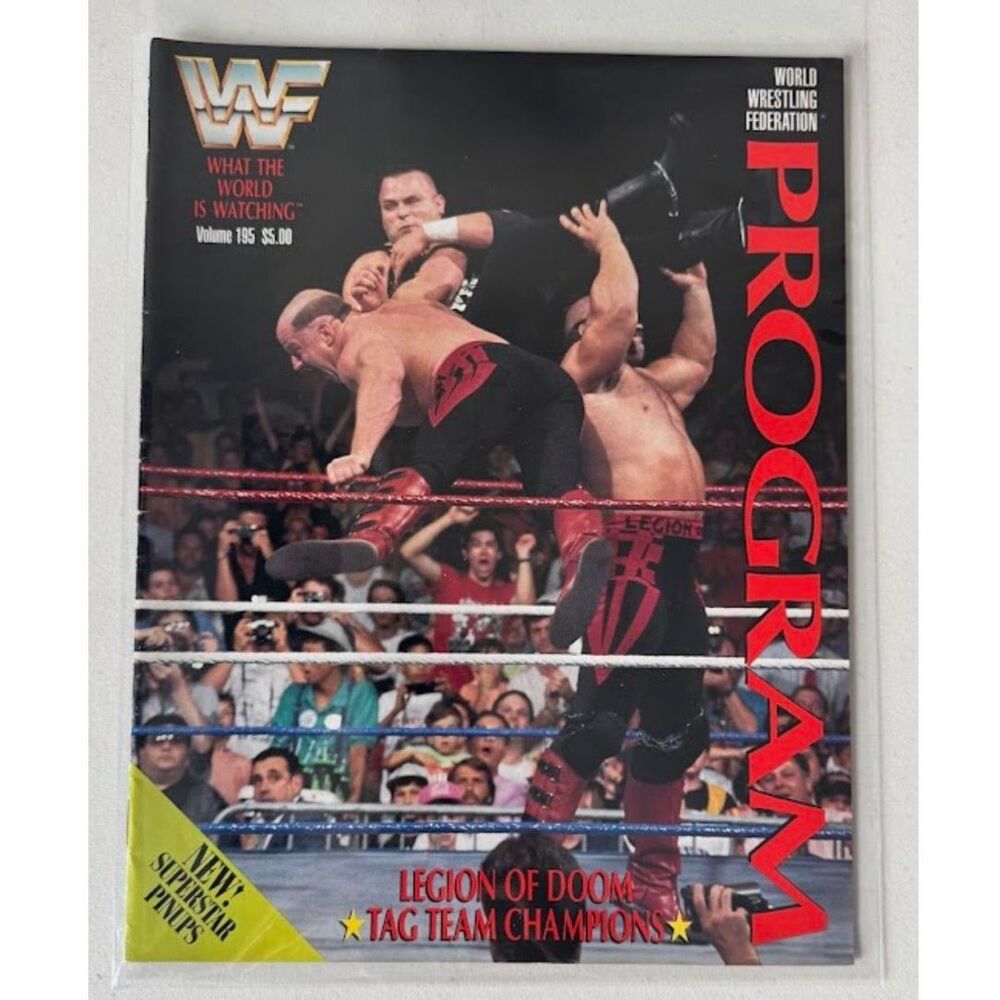 WWF Program Magazine Vol 185 1991 Legion of Doom Tag Team Champions Jake Roberts